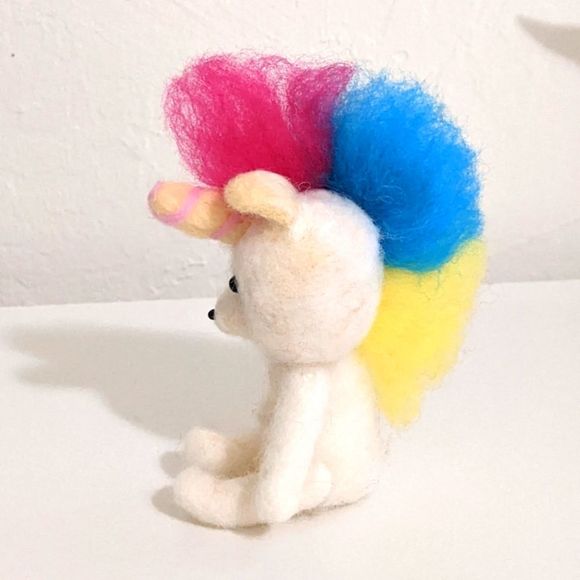 Handmade Wool Unicorn - Picture 3 of 5